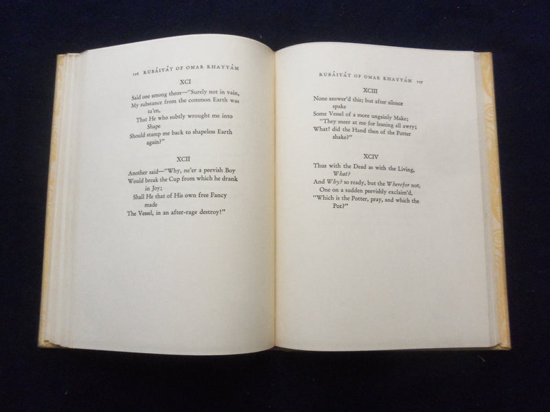1937 RUBAIYAT OF OMAR KHAYYAM HARDCOVER BOOK ILLUSTRATED BY EDMUND DULAC-KD 8316