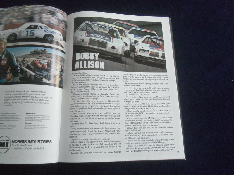 1978 AUGUST 20 CHAMPION SPARK PLUG 400 RACING PROGRAM - SP 3804H