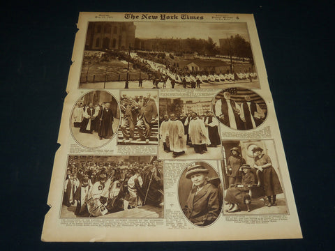 1921 MAY 15 NEW YORK TIMES PICTURE SECTION - HARDING - TILDEN - NT 8936