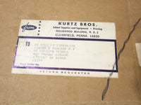 1955 MILTON BRADLEY CO. KURTZ BROS TICK-TOCK PRIMARY SCHOOL CLOCK W/ BOX