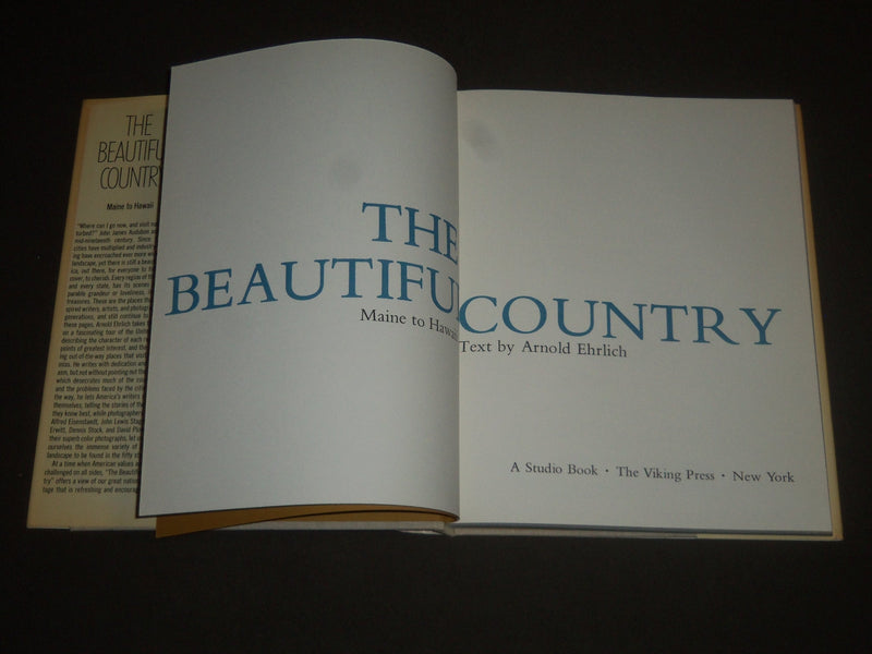 1970 THE BEAUTIFUL COUNTRY MAINE TO HAWAII BY ARNOLD EHRLICH BOOK - I 1121