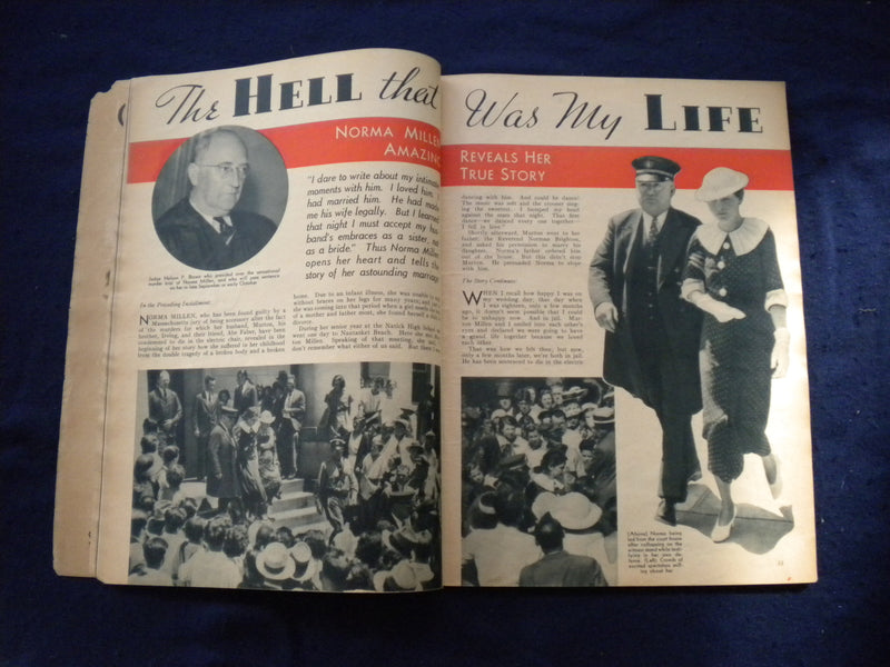 1934 OCTOBER TRUE STORY MAGAZINE - CLAIRE TREVOR PAINTED COVER - SP 3625E