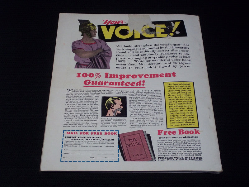 1936 NOVEMBER PHYSICAL CULTURE MAGAZINE NICE EXERCISE WORKOUT ISSUE - E 3739