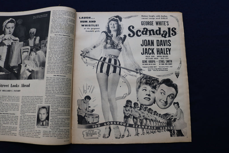 1945 AUGUST 19 THIS WEEK MAGAZINE - PATTI HUGHES COVER - E 22925