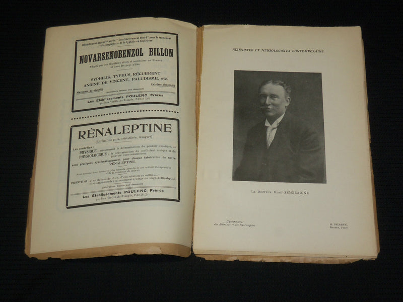 1920-1922 L'INFORMATEUR DES ALIENISTES ET DES NEUROLOGISTS LOT OF 12 - WR 505G