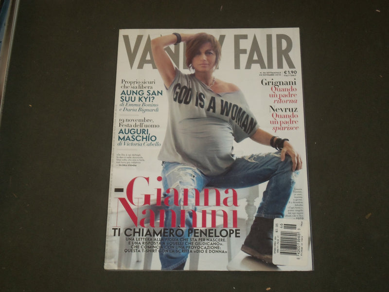 2011 NOVEMBER 24 VANITY FAIR MAGAZINE - GIANNA NANNINI - ITALY EDITION- B 2532
