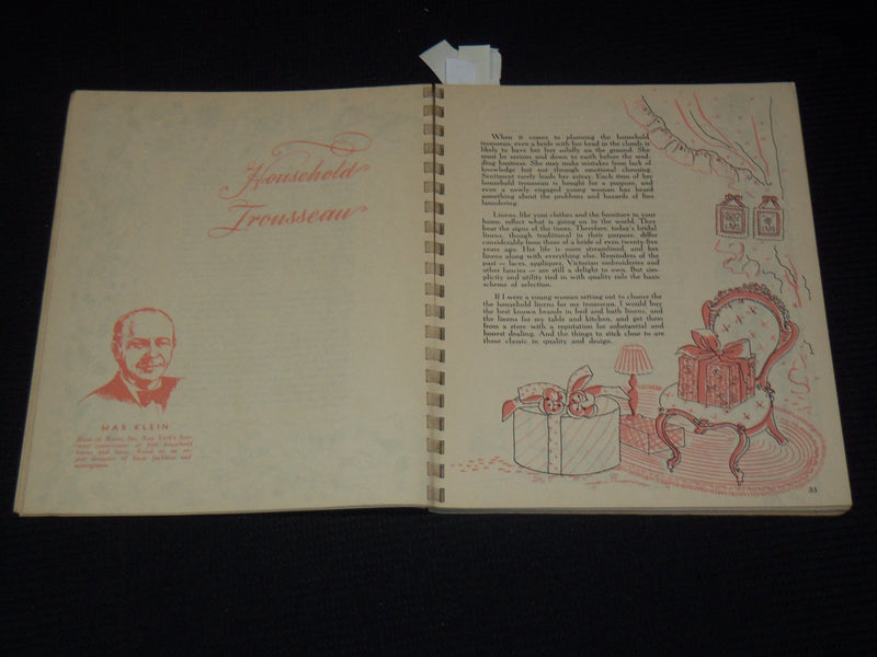 1950 THE BRIDE BEST & CO. SOFTCOVER BOOK EDITED BY ROBEY LYLE - SP 3136G