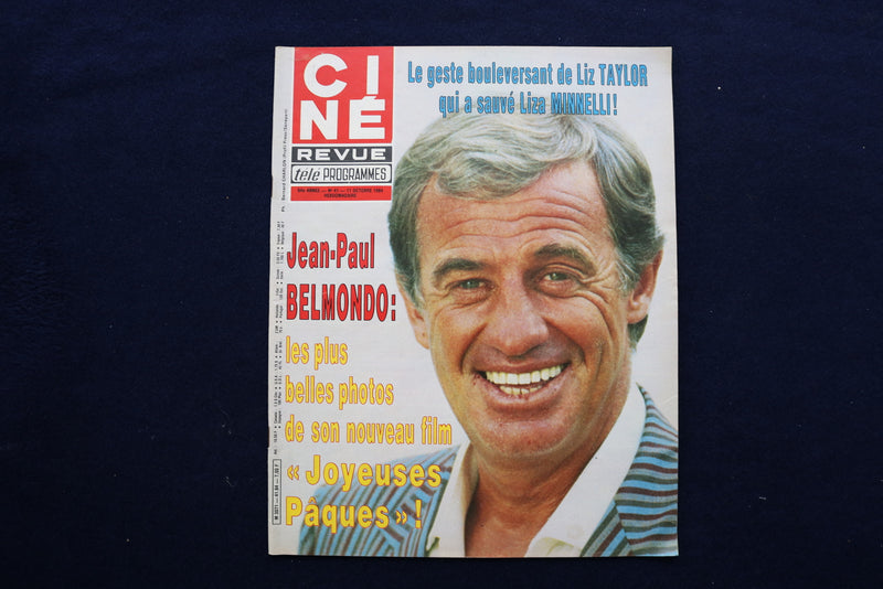 1984 OCTOBER 11 CINE REVUE MAGAZINE - JEAN-PAUL BELMONDO COVER - E 11945
