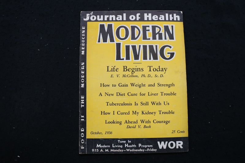1936 OCTOBER MODERN LIVING MAGAZINE - LIFE BEGINS TODAY COVER - B 3428S