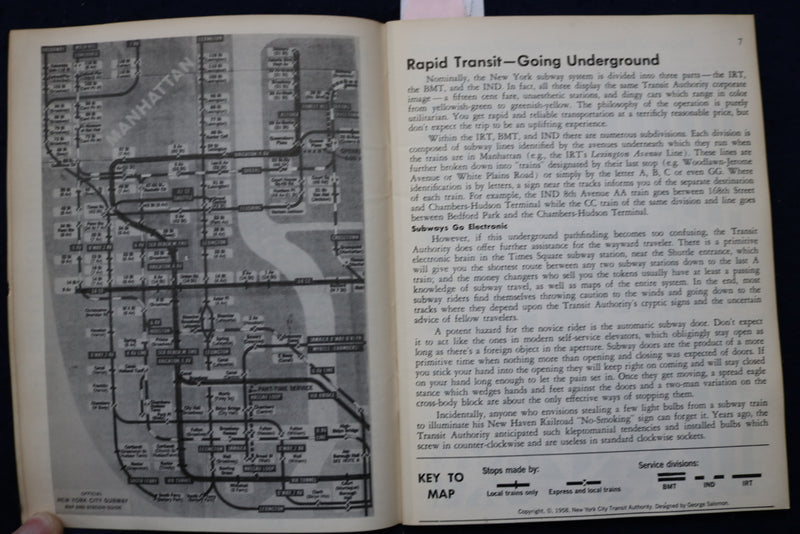 1960-1961 THE IVY LEAGUE GUIDE TO NEW YORK SOFTCOVER BOOK - K 971