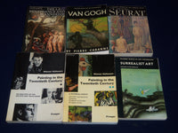 1965-1975 PRAEGER WORLD OF ART BOOK LOT OF 6 - SEURAT - VAN GOGH - KD 1411