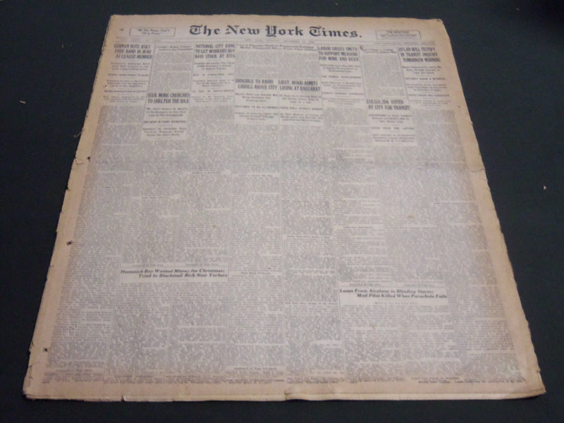 1924 DECEMBER 23 NEW YORK TIMES - LABOR URGES SMITH TO SUPPORT MEASURE - NT 6890