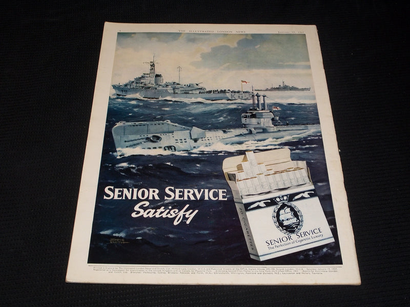 1957 JANUARY 19 ILLUSTRATED LONDON NEWS MAGAZINE NICE COVERS & ADS - E 4261