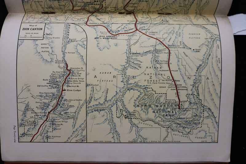 1928 ZION - GRAND CANYON - BRYCE VIEW BOOK - SOFTCOVER - K 2396