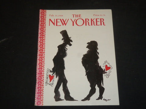 1988 FEBRUARY 15 THE NEW YORKER MAGAZINE - ILLUSTRATED COVER - NY 1358