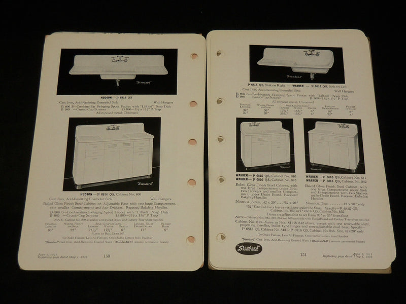 1908-1941 BOILERS & HEATING CATALOGS LOT OF 6 - PRICE SHEETS - J 6120