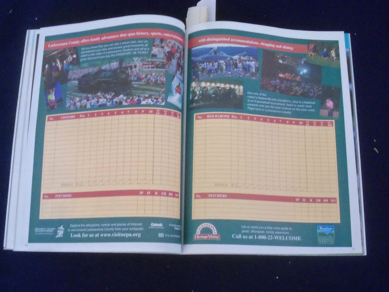 1998 RED BARONS BASEBALL YEARBOOK - WITH AUTOGRAPHS - ST 6826