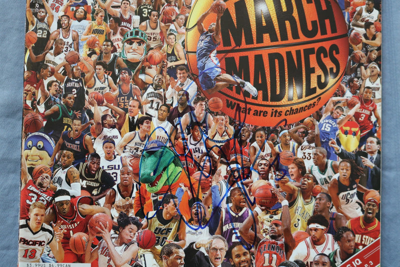 2004-2005 SPORTS ILLUSTRATED - MARCH MADNESS - SIGNED COVERS -LOT OF 3 - E 26441