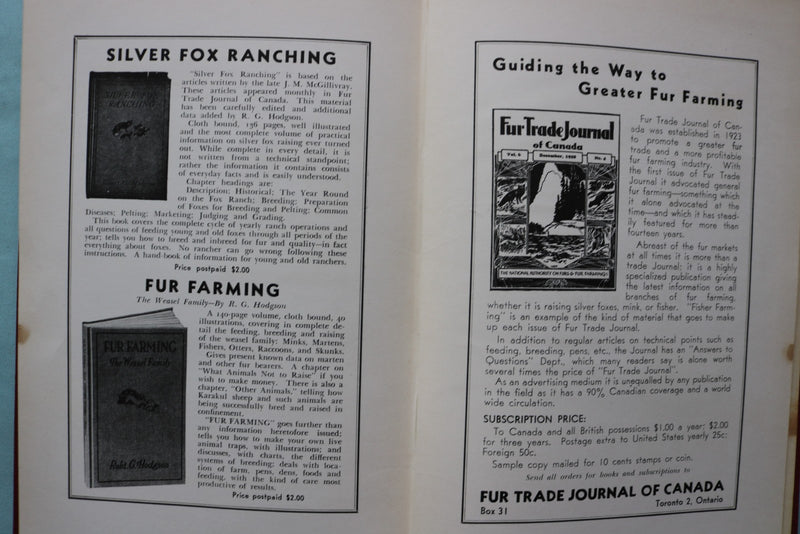1937 FISHER FARMING HARDCOVER BOOK BY ROBERT G. HODGSON - KD 9698
