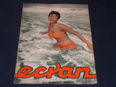 1962 NOVEMBER 20 ECRAN SPANISH MAGAZINE - ISABEL SARLI COVER - E 26074