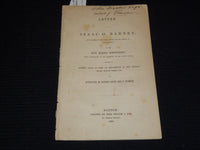 1852 ISAAC BARNES LETTER TO ELISHA WHITTLESEY - PATRICK RILEY & WARREN - J 7504