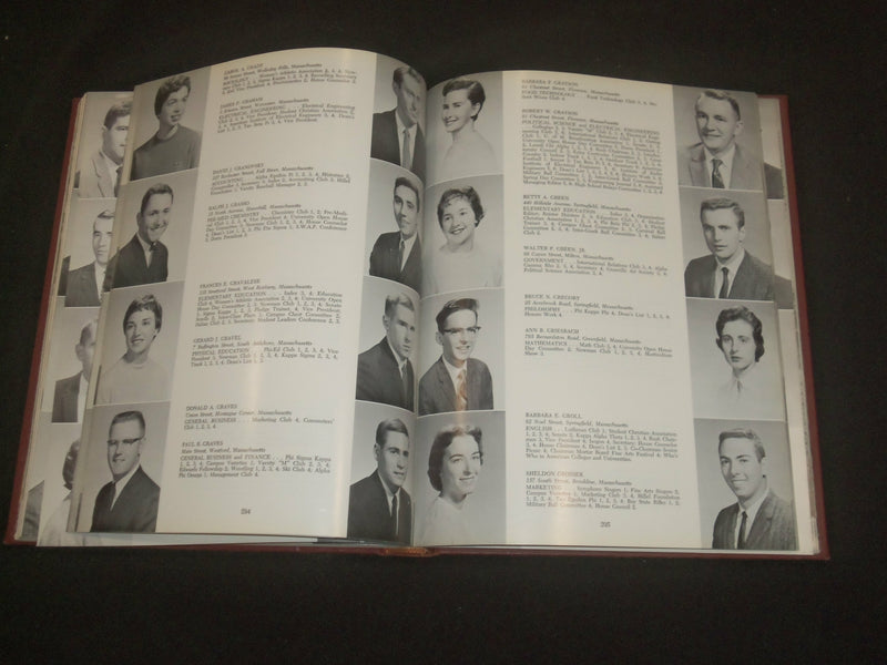 1960 UNIVERSITY OF MASSACHUSETTS YEARBOOK - AMHERST, MASSACHUSETTS - YB 2181