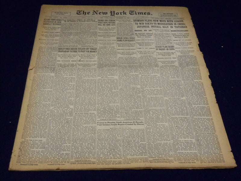 1931 NOVEMBER 20 NEW YORK TIMES - GAUSS SAYS ATHLETES SUBSIDIZED - NT 4140