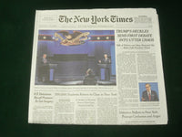 2020 SEPTEMBER 30 NEW YORK TIMES - TRUMP'S HECKLES SEND DEBATE INTO UTTER CHAOS