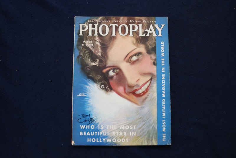 1930 MARCH PHOTOPLAY MAGAZINE - JOAN CRAWFORD COVER - E 18452