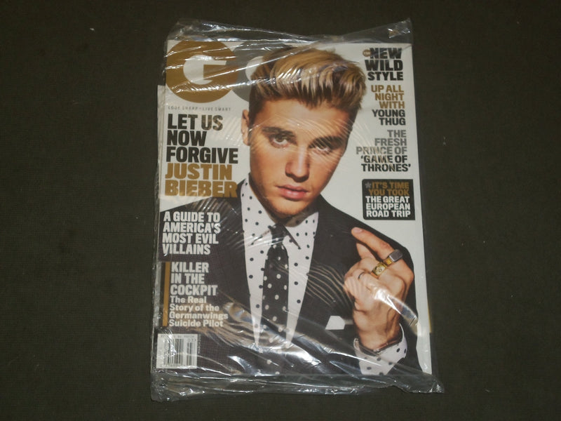 2016 MARCH GQ MAGAZINE - JUSTIN BIEBER COVER - B 2900