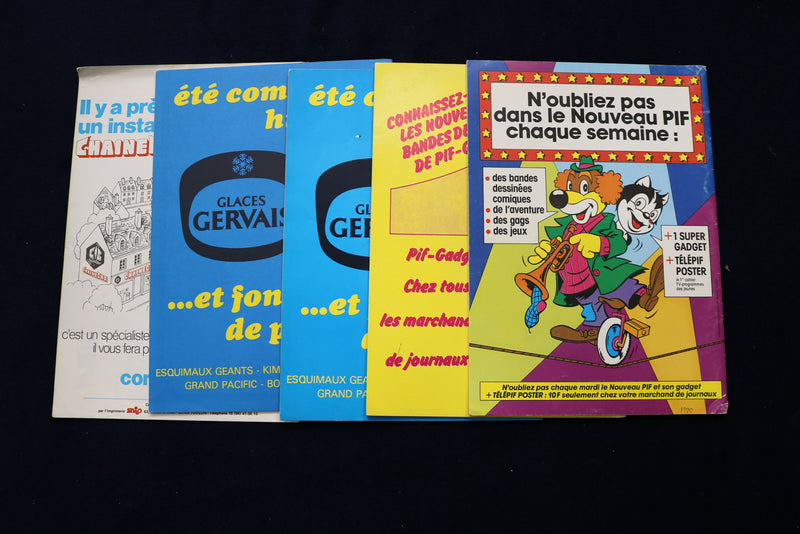 1979-1990 CIRQUE-PINDER JEAN RICHARD CIRCUS PROGRAMS - FRENCH -LOT OF 5 - O 3509