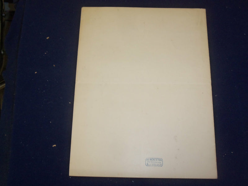 1890's NOEL D'IRLANDE SHEET MUSIC-COVER ILLUSTRATION BY MADELEINE LEMAIRE-B 6688