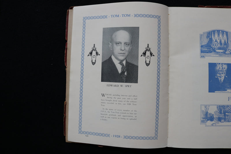 1928 TOM TOM OWEGO FREE ACADEMY YEARBOOK - OWEGO NEW YORK - SOFTCOVER - YB 3473