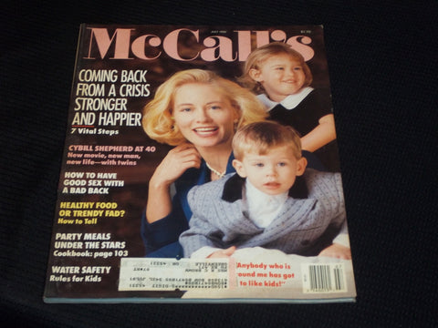 1990 JULY MCCALL'S MAGAZINE - CYBILL SHEPHERD FRONT COVER - E 514
