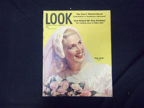 1947 JUNE 10 LOOK MAGAZINE - GREAT COVER, PHOTOS & ADS - ST 2808