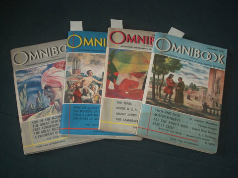 1946-1948 OMNIBOOK MAGAZINE LOT OF 4 ISSUES - ALL THE KING'S MEN - O 204