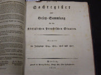 1830 ANHANG ZUR OEFER SAMMLUNG FUR DIE KONIGLICHEN PREUBISCHEN STAATEN - KD 35
