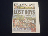 2021 MARCH 28 NEW YORK DAILY NEWS NEWSPAPER- GUNS, GANGS RAVAGED BROOKLYN FAMILY