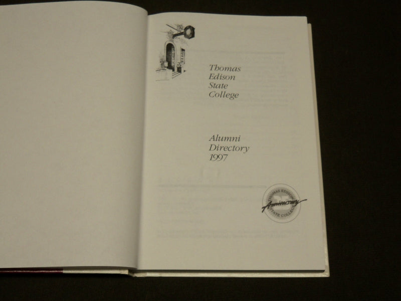 1997 THOMAS EDISON STATE COLLEGE ALUMNI DIRECTORY -25TH ANNIVERSARY EDN- KD 6234