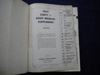 1964 CHEVY PASSENGER CAR SHOP MANUAL SUPPLEMENT - SOFTCOVER - KD 8014