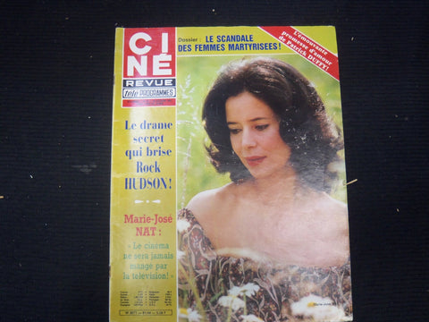 1981 OCTOBER 29 CINE REVUE FRENCH MAGAZINE - MARIE-JOSE NAT COVER - E 24797
