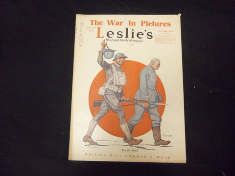 1918 AUGUST 31 LESLIE'S WEEKLY MAGAZINE - I'VE GOT MINE - ST 2213