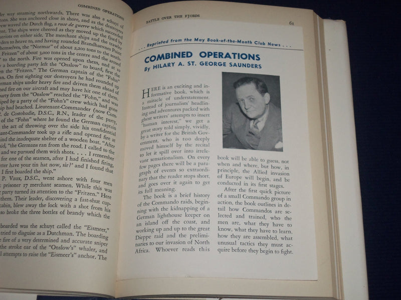 1943 COMBINED OPERATIONS STORY OF COMMANDOS BOOK - NICE PHOTOS - KD 2254