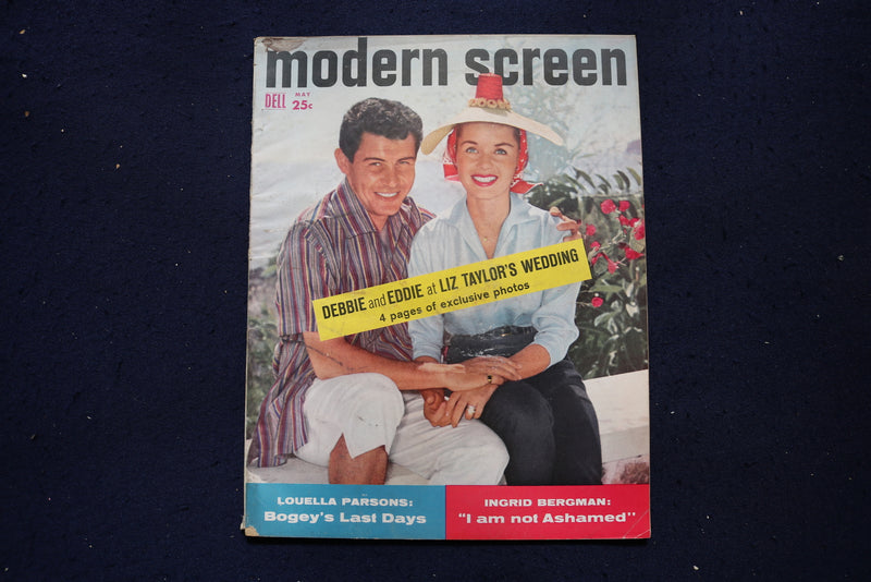 1959 MAY MODERN SCREEN MAGAZINE - EDDIE FISHER & DEBBIE REYNOLDS COVER - E 17370