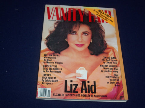 1992 NOVEMBER VANITY FAIR MAGAZINE - ELIZABETH TAYLOR - SP 4332