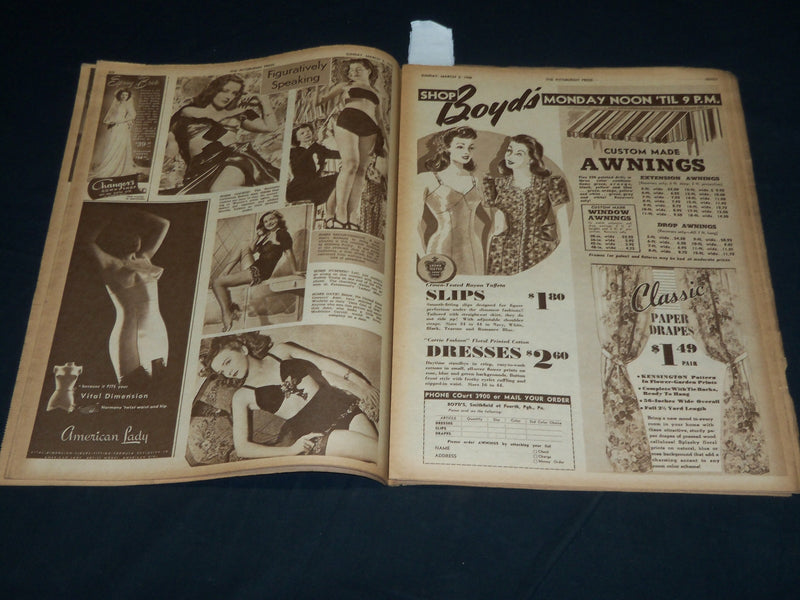 1946 MARCH 3 THE PITTSBURGH PRESS SUNDAY ROTO SECTION - FLORIDA - NP 4475