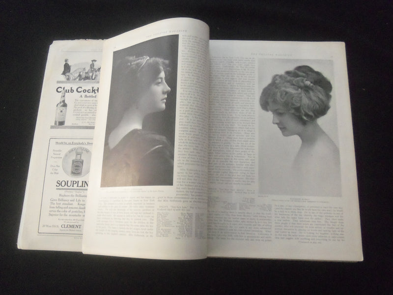 1909 JUNE THE THEATRE ILLUSTRATED MAGAZINE - MISS MARGUERITE CLARK COVER- B 431W