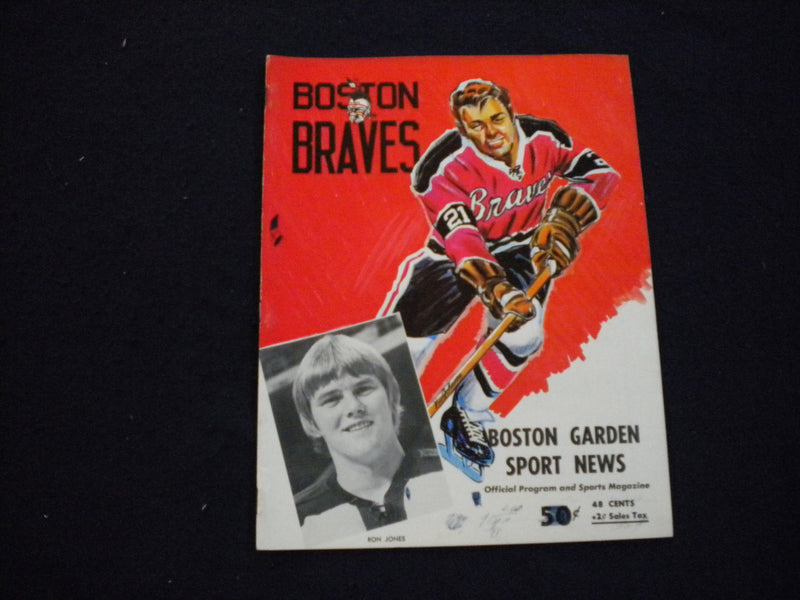 1971-1972 BOSTON BRAVES AHL HOCKEY PROGRAM - SP 3624K