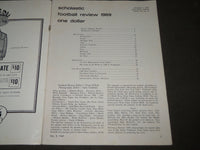 1969 DECEMBER 5 NOTRE DAME FOOTBALL REVIEW PROGRAM - GAME PHOTOS - J 2733