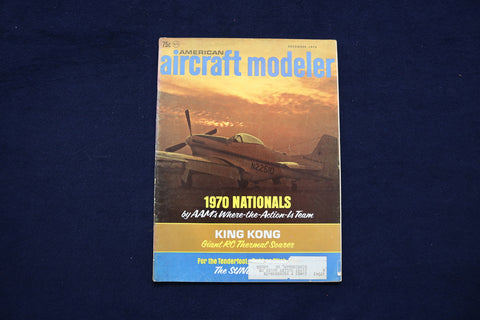 1970 DEC AMERICAN AIRCRAFT MODELER MAGAZINE - P-51 MUSTANG COVER - E 11364